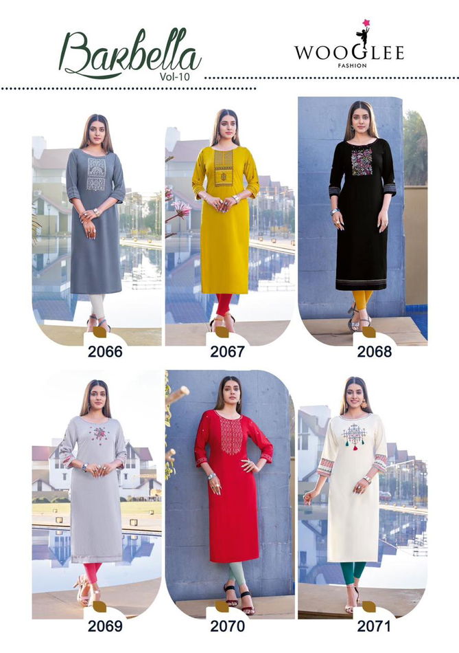 Barbella Vol 10 By Wooglee Long Kurtis Catalog